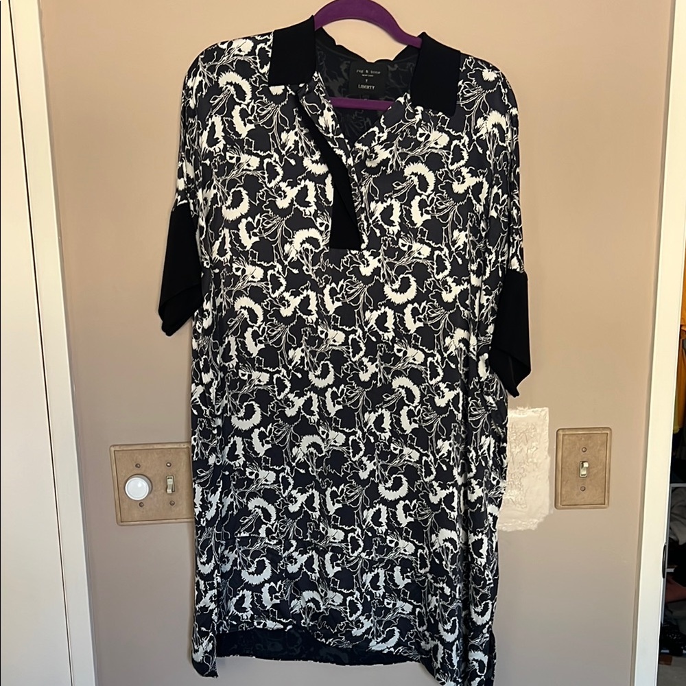 Rag & Bone x liberty silk shirt dress